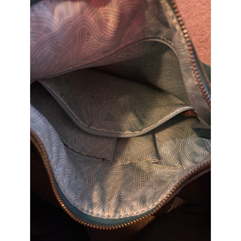 The Sak Playa Phone Crossbody Bag in Teal Leather - Picture 6 of 6